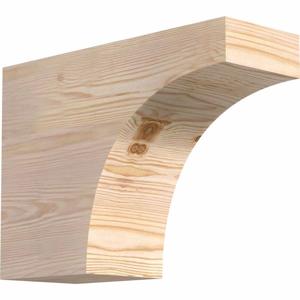 Ekena Millwork Huntington Smooth Rafter Tail, Douglas Fir, 5 1/2"W x 12"H x 16"L RFT06X12X16HUN00SDF - main